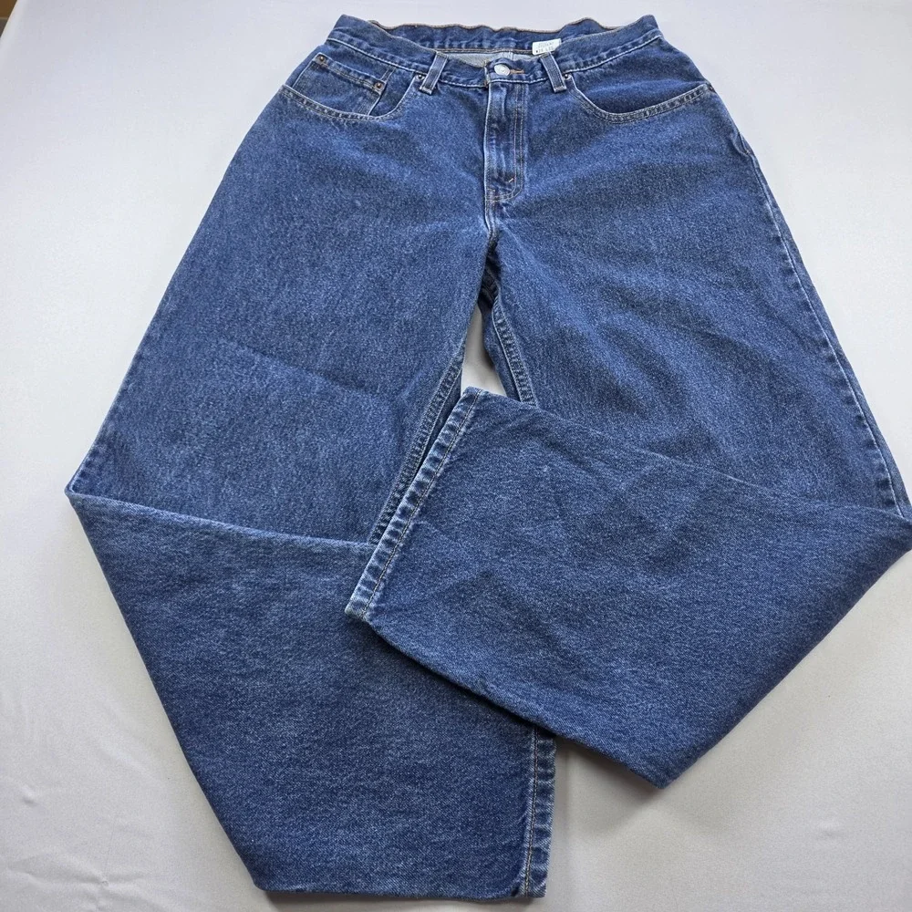 VTG Y2K Levi's 570 Baggy Fit  Student Blue Jeans 100% Cotton  29x30